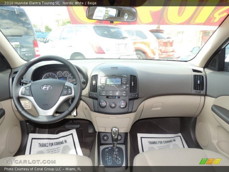 Nordic White / Beige 2010 Hyundai Elantra Touring SE