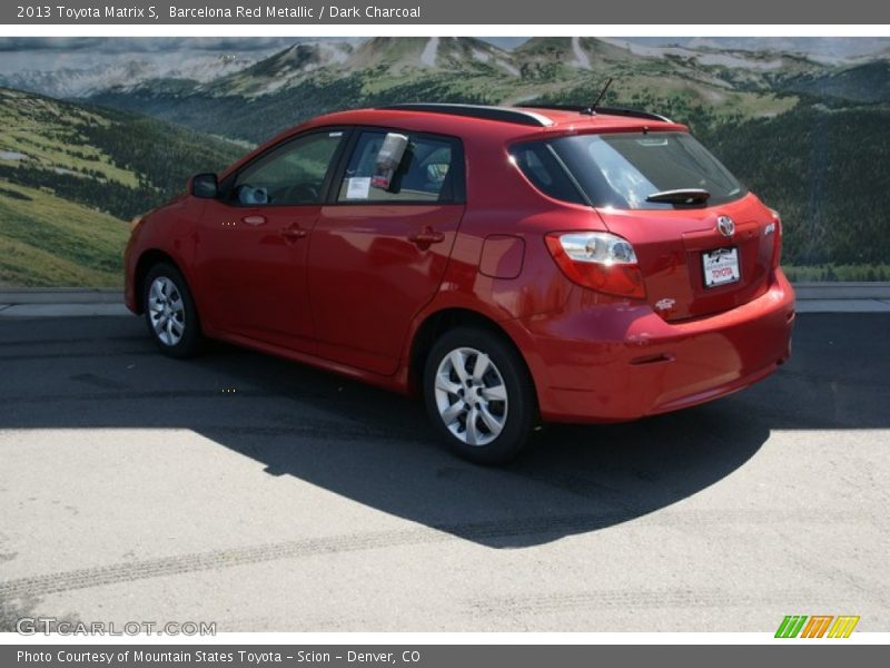 Barcelona Red Metallic / Dark Charcoal 2013 Toyota Matrix S