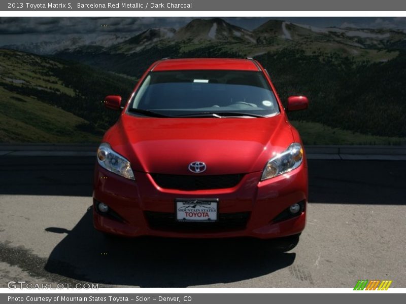Barcelona Red Metallic / Dark Charcoal 2013 Toyota Matrix S