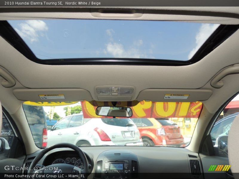 Nordic White / Beige 2010 Hyundai Elantra Touring SE