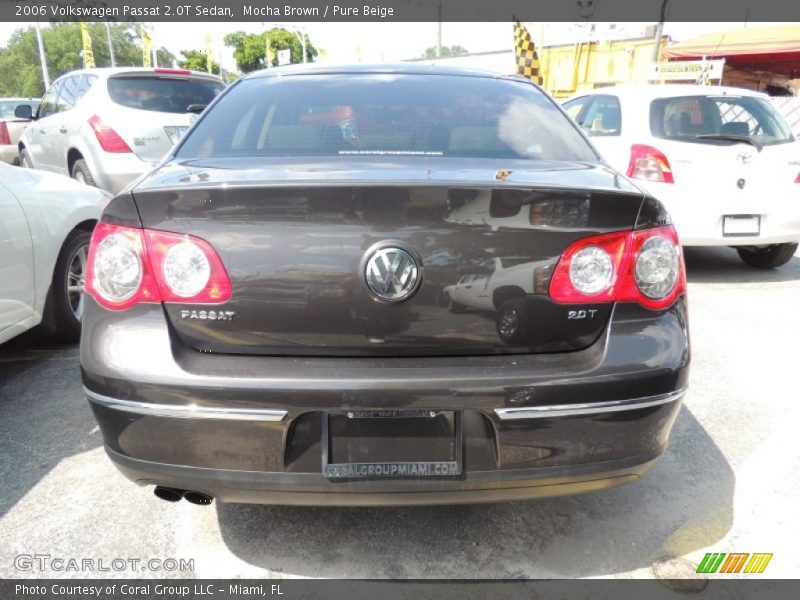 Mocha Brown / Pure Beige 2006 Volkswagen Passat 2.0T Sedan