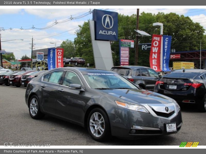 Polished Metal Metallic / Taupe 2010 Acura TL 3.5 Technology