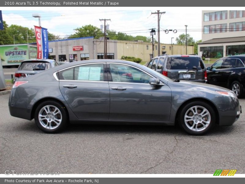 Polished Metal Metallic / Taupe 2010 Acura TL 3.5 Technology