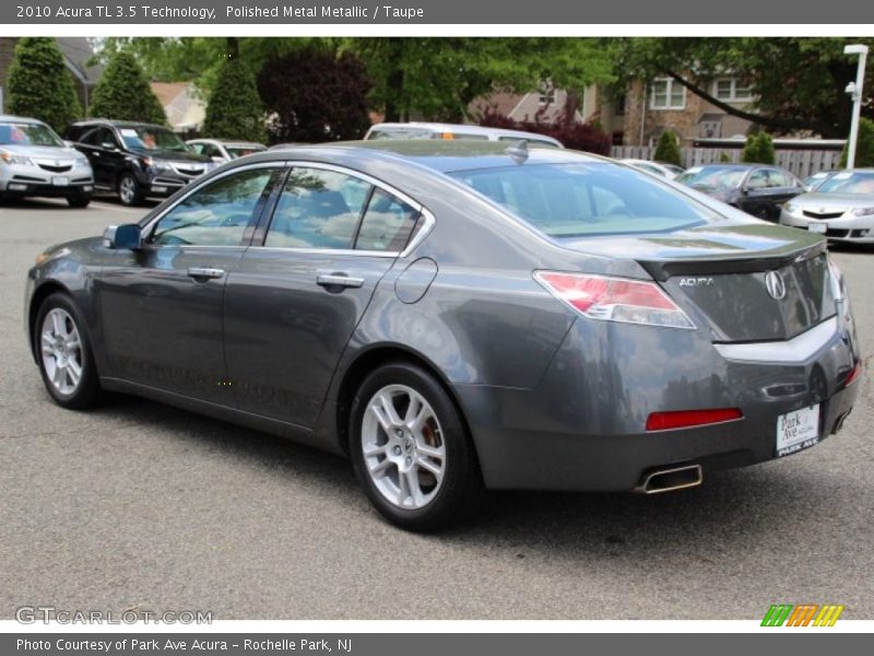 Polished Metal Metallic / Taupe 2010 Acura TL 3.5 Technology