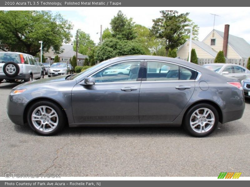 Polished Metal Metallic / Taupe 2010 Acura TL 3.5 Technology
