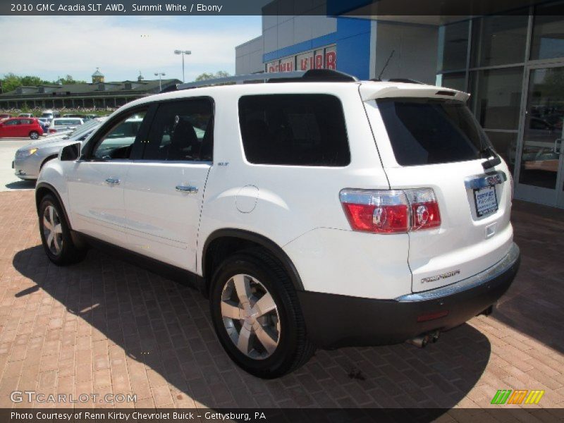 Summit White / Ebony 2010 GMC Acadia SLT AWD
