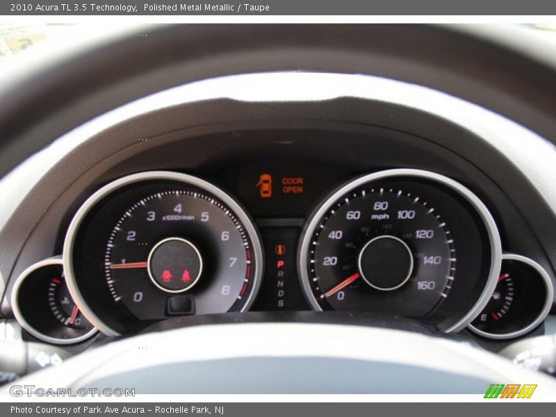 Polished Metal Metallic / Taupe 2010 Acura TL 3.5 Technology