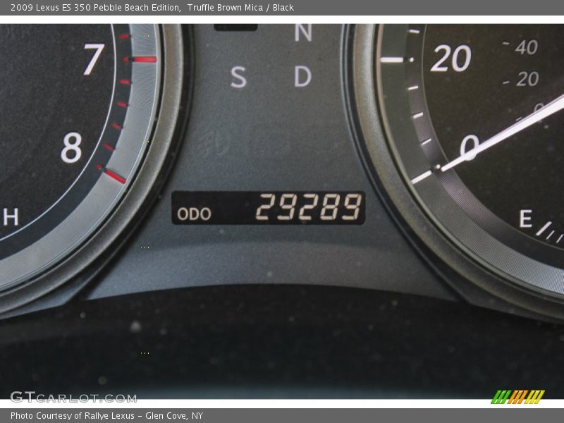Truffle Brown Mica / Black 2009 Lexus ES 350 Pebble Beach Edition