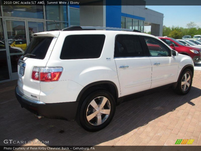 Summit White / Ebony 2010 GMC Acadia SLT AWD