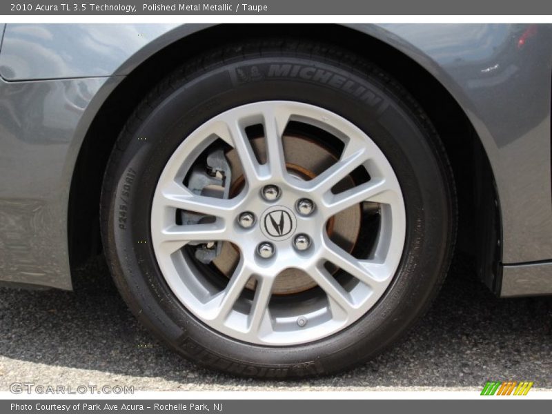 Polished Metal Metallic / Taupe 2010 Acura TL 3.5 Technology