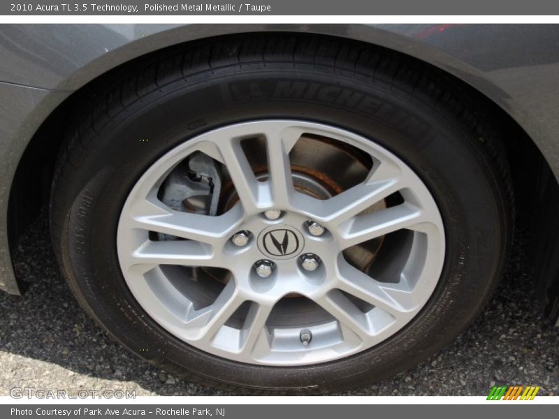 Polished Metal Metallic / Taupe 2010 Acura TL 3.5 Technology