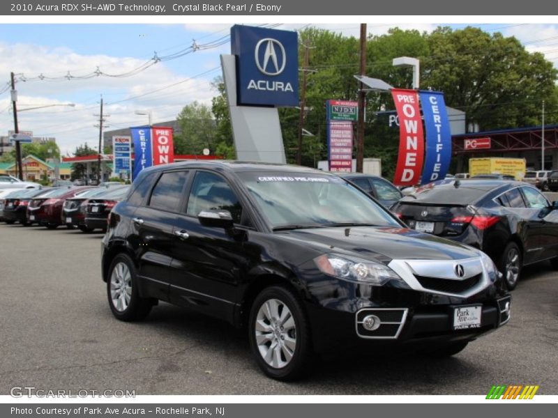 Crystal Black Pearl / Ebony 2010 Acura RDX SH-AWD Technology