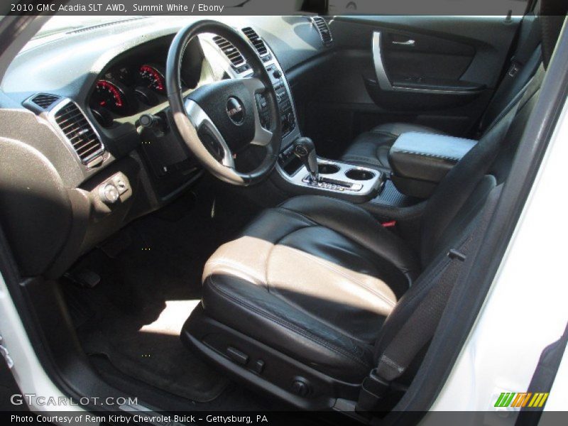 Summit White / Ebony 2010 GMC Acadia SLT AWD