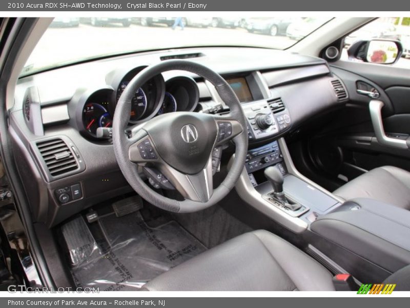 Crystal Black Pearl / Ebony 2010 Acura RDX SH-AWD Technology