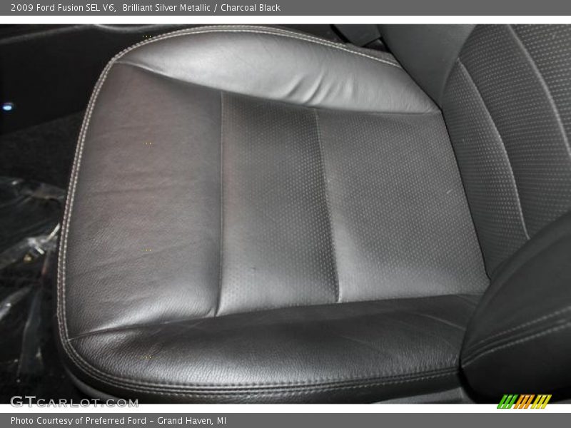 Brilliant Silver Metallic / Charcoal Black 2009 Ford Fusion SEL V6