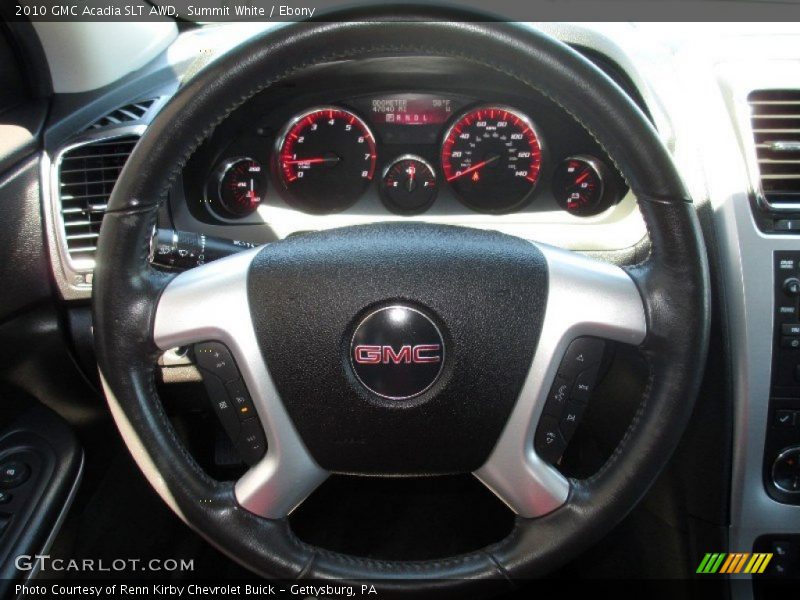 Summit White / Ebony 2010 GMC Acadia SLT AWD