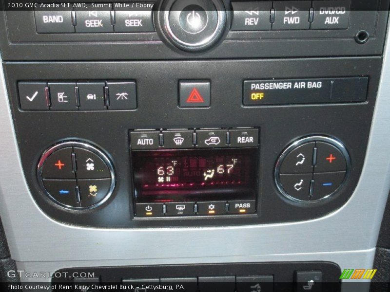 Summit White / Ebony 2010 GMC Acadia SLT AWD