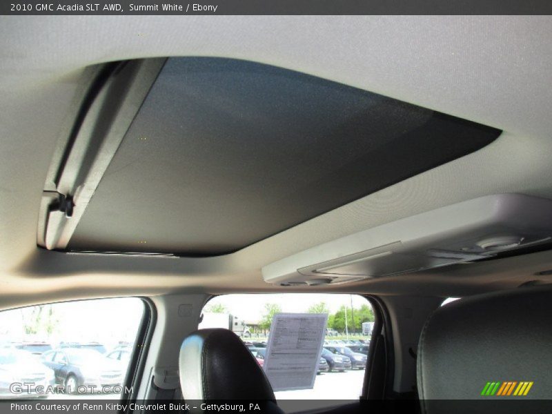 Summit White / Ebony 2010 GMC Acadia SLT AWD