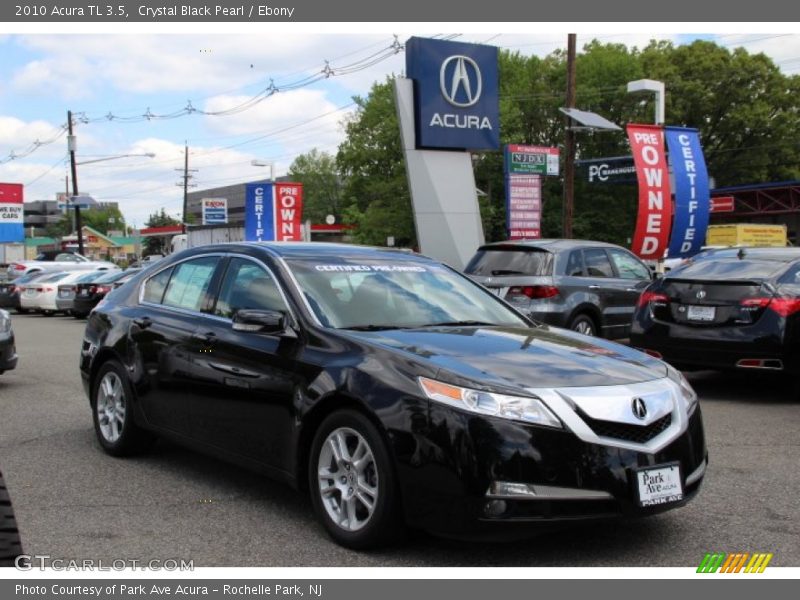Crystal Black Pearl / Ebony 2010 Acura TL 3.5