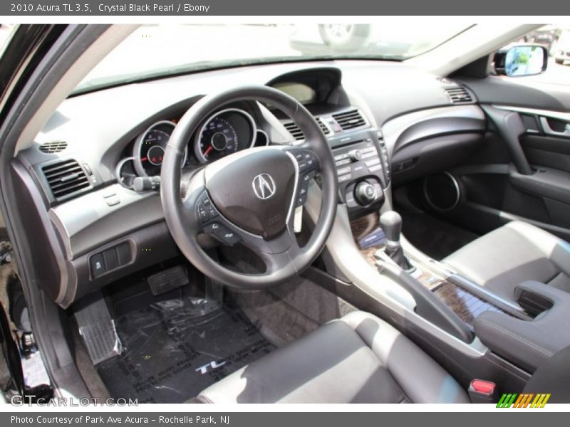 Crystal Black Pearl / Ebony 2010 Acura TL 3.5
