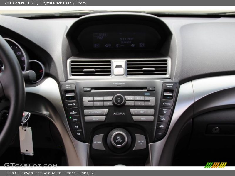 Crystal Black Pearl / Ebony 2010 Acura TL 3.5