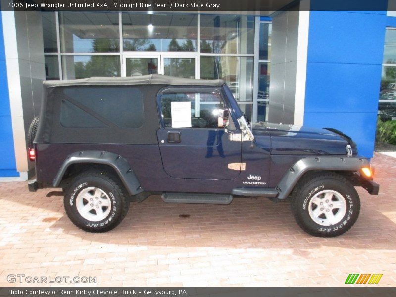 Midnight Blue Pearl / Dark Slate Gray 2006 Jeep Wrangler Unlimited 4x4