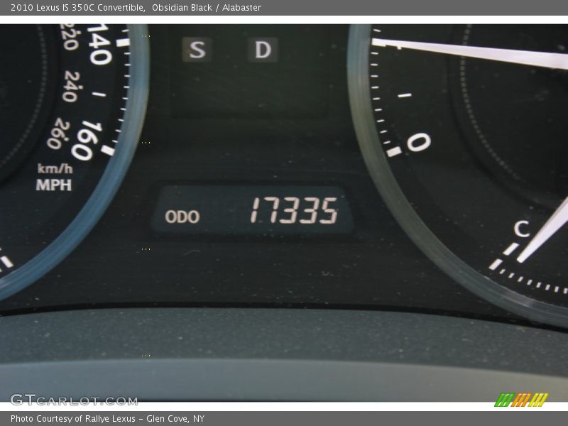 Obsidian Black / Alabaster 2010 Lexus IS 350C Convertible