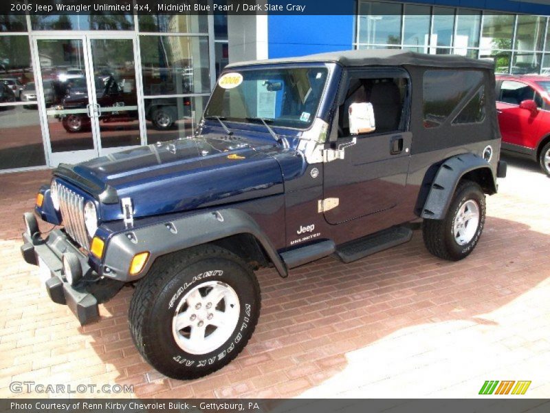 Midnight Blue Pearl / Dark Slate Gray 2006 Jeep Wrangler Unlimited 4x4