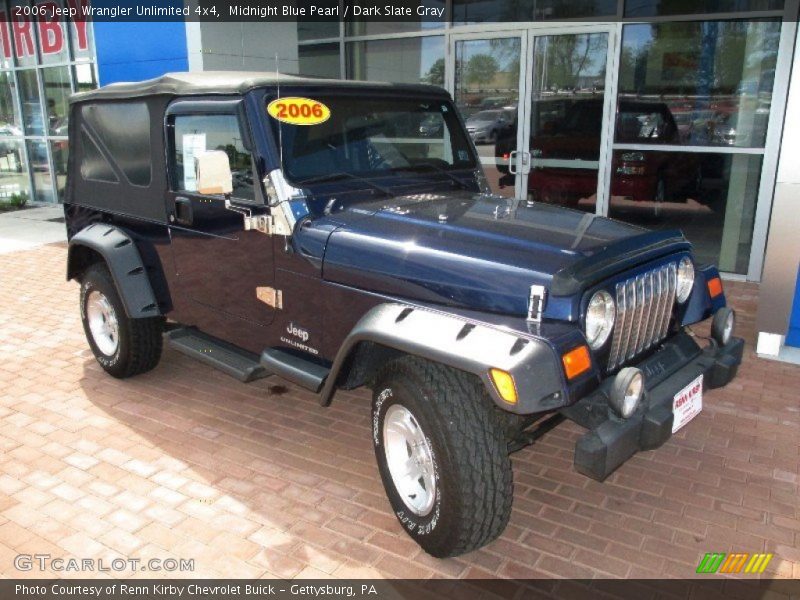 Midnight Blue Pearl / Dark Slate Gray 2006 Jeep Wrangler Unlimited 4x4