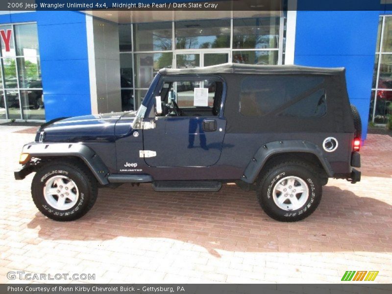 Midnight Blue Pearl / Dark Slate Gray 2006 Jeep Wrangler Unlimited 4x4