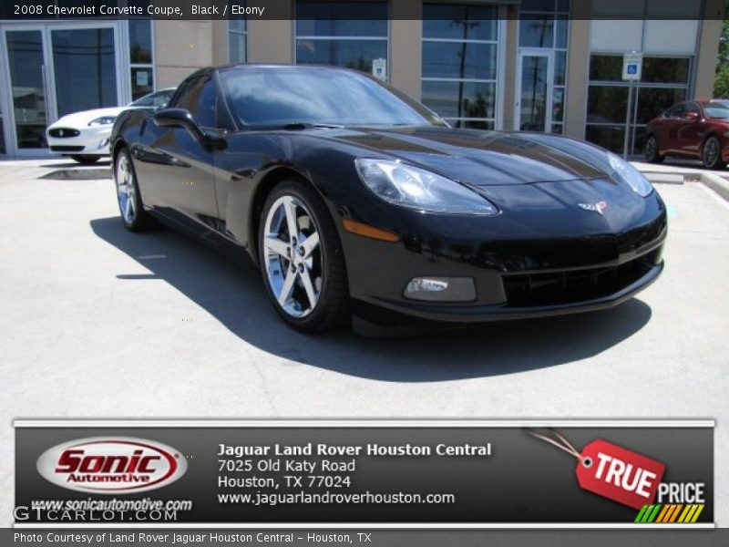 Black / Ebony 2008 Chevrolet Corvette Coupe