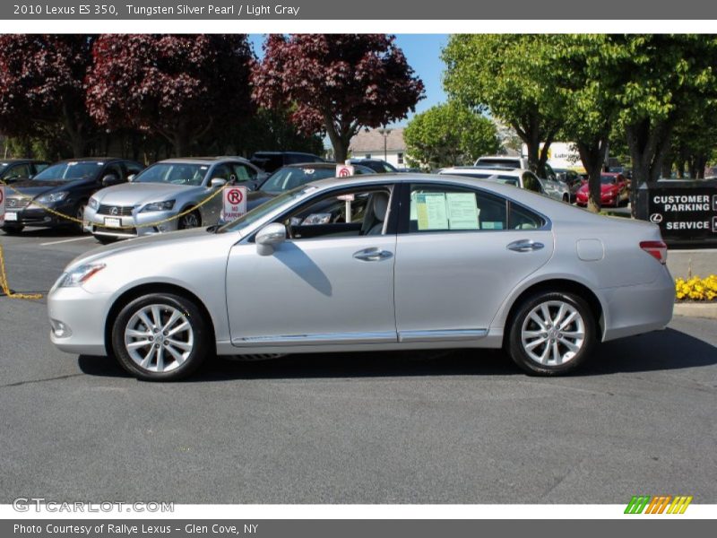 Tungsten Silver Pearl / Light Gray 2010 Lexus ES 350