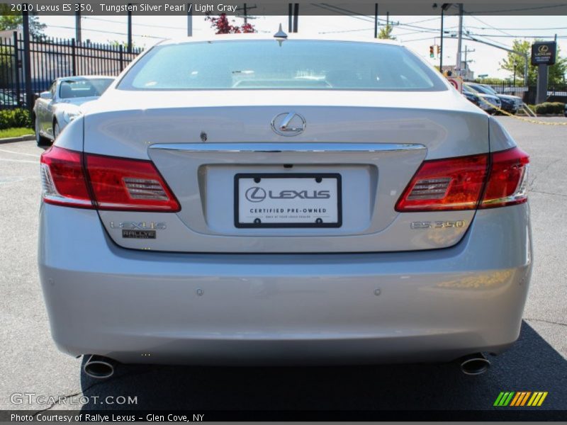 Tungsten Silver Pearl / Light Gray 2010 Lexus ES 350