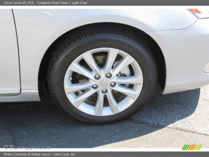 Tungsten Silver Pearl / Light Gray 2010 Lexus ES 350