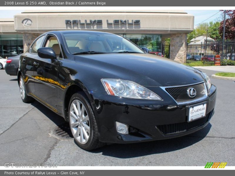 Obsidian Black / Cashmere Beige 2008 Lexus IS 250 AWD