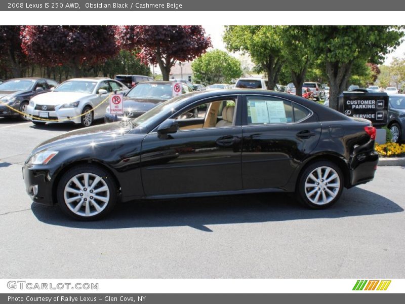 Obsidian Black / Cashmere Beige 2008 Lexus IS 250 AWD