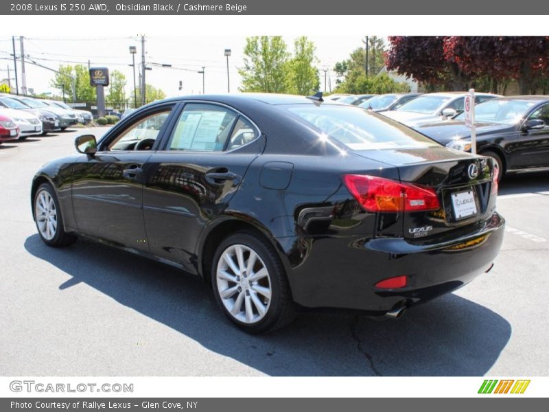 Obsidian Black / Cashmere Beige 2008 Lexus IS 250 AWD