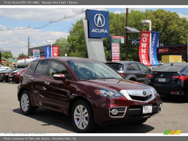 Basque Red Pearl / Ebony 2010 Acura RDX SH-AWD
