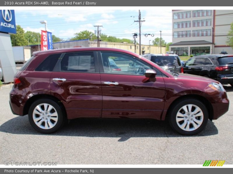 Basque Red Pearl / Ebony 2010 Acura RDX SH-AWD