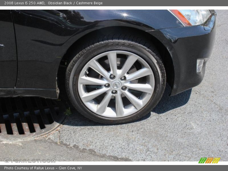 Obsidian Black / Cashmere Beige 2008 Lexus IS 250 AWD