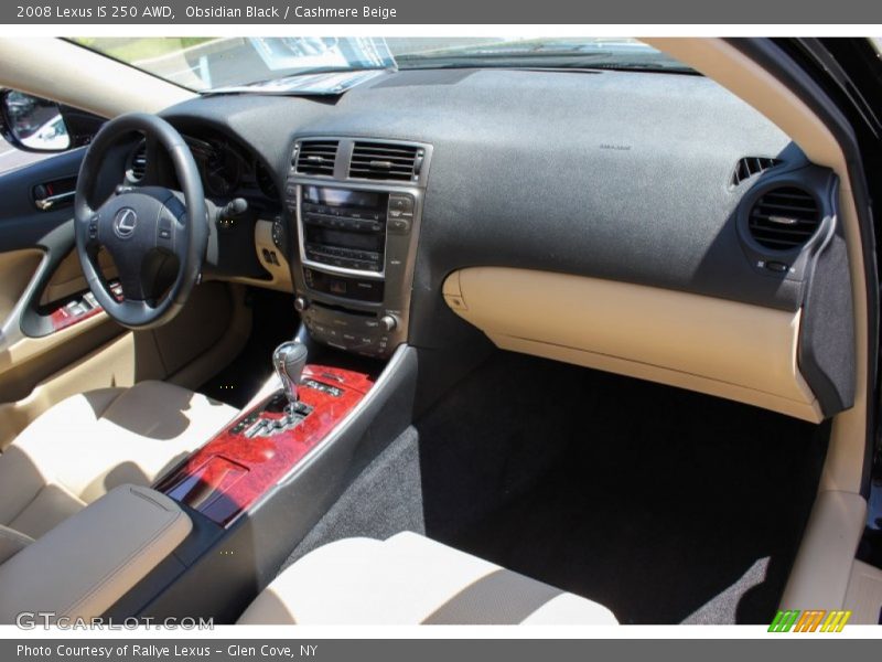 Obsidian Black / Cashmere Beige 2008 Lexus IS 250 AWD