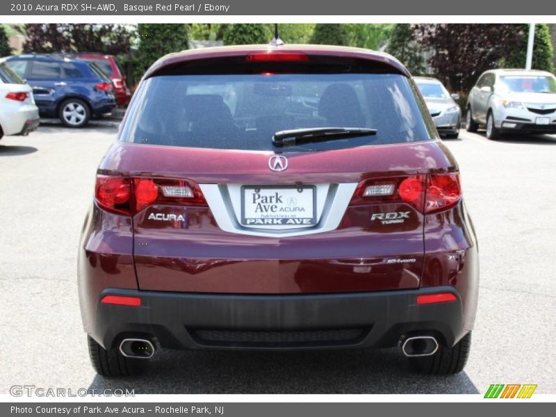 Basque Red Pearl / Ebony 2010 Acura RDX SH-AWD