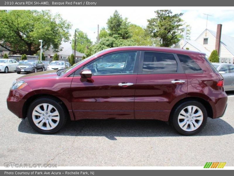 Basque Red Pearl / Ebony 2010 Acura RDX SH-AWD