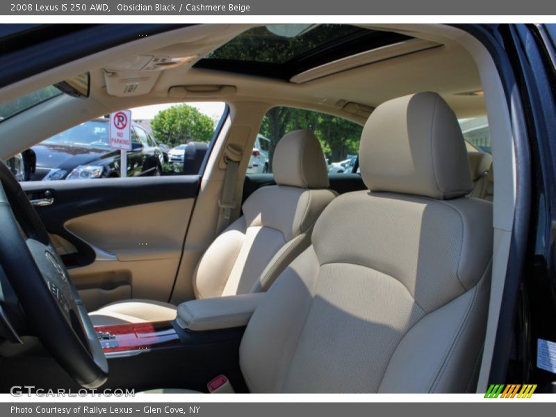 Obsidian Black / Cashmere Beige 2008 Lexus IS 250 AWD
