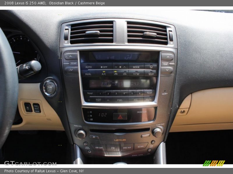 Obsidian Black / Cashmere Beige 2008 Lexus IS 250 AWD