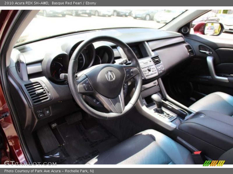 Basque Red Pearl / Ebony 2010 Acura RDX SH-AWD
