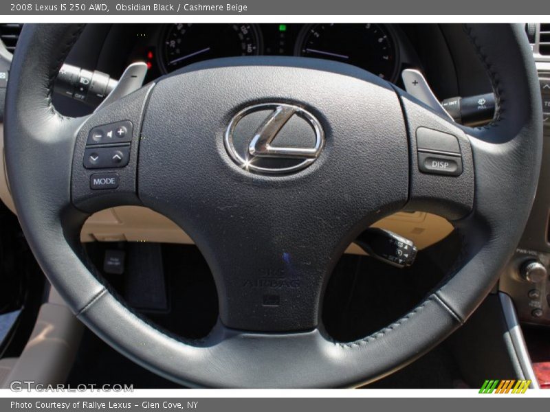 Obsidian Black / Cashmere Beige 2008 Lexus IS 250 AWD