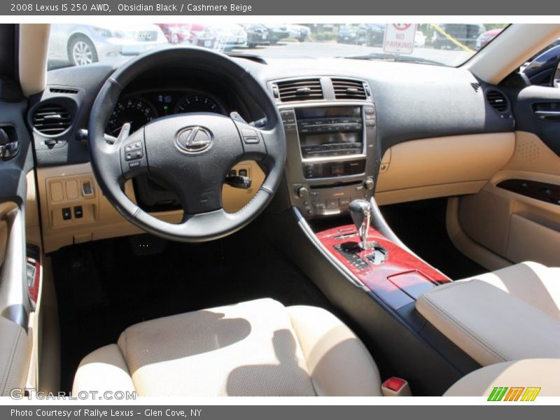 Obsidian Black / Cashmere Beige 2008 Lexus IS 250 AWD