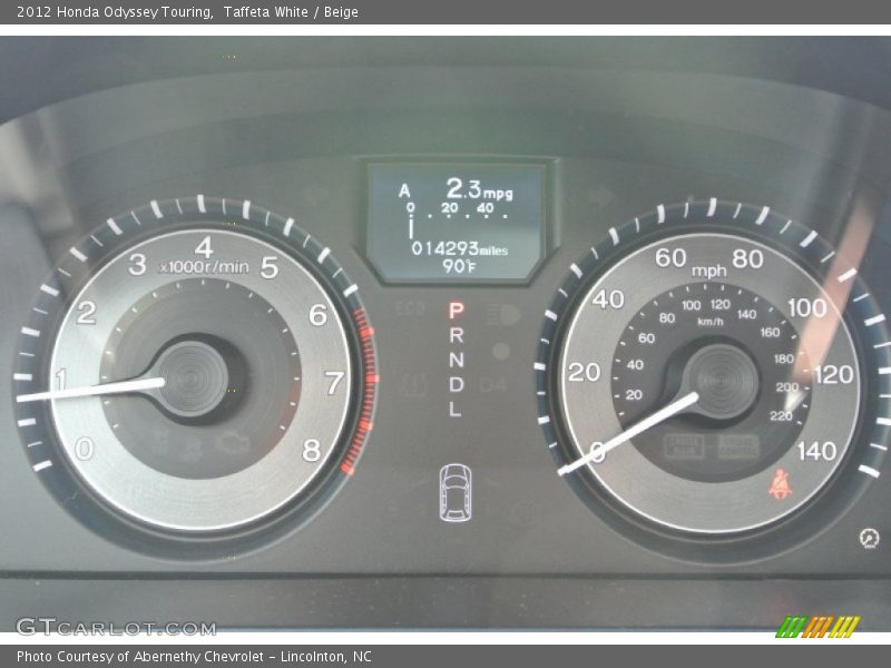 Taffeta White / Beige 2012 Honda Odyssey Touring