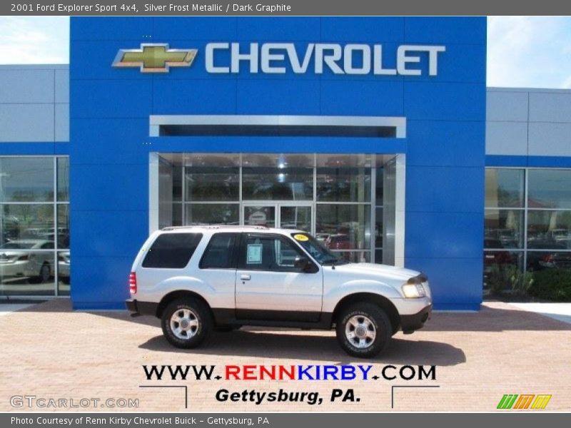 Silver Frost Metallic / Dark Graphite 2001 Ford Explorer Sport 4x4